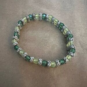 Green and Silver Bracelet